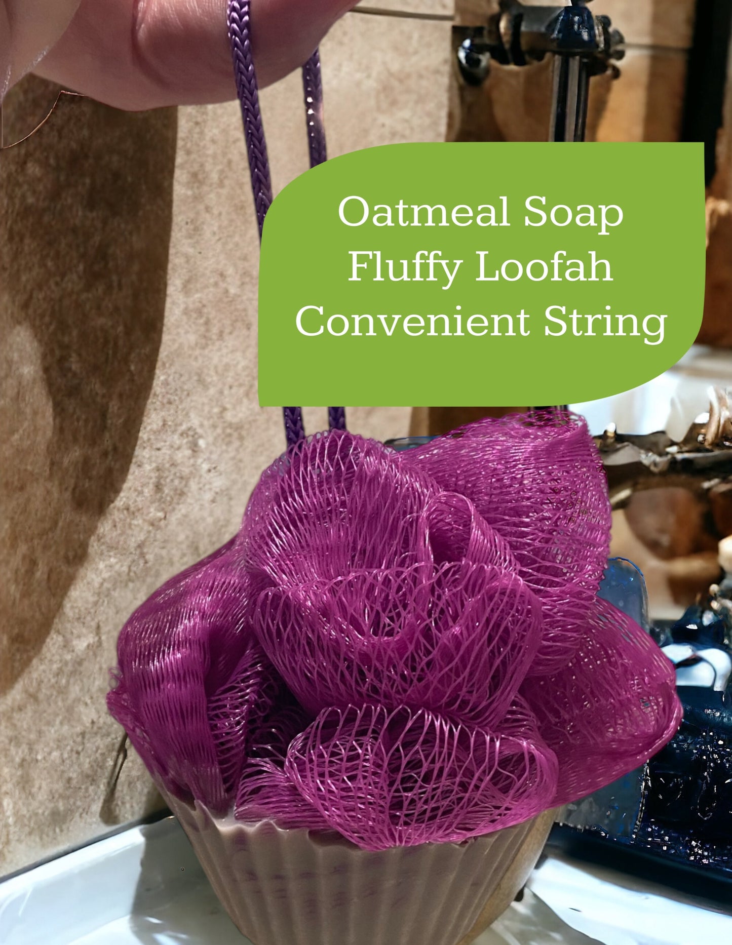 Oatmeal Soap A Rope with A Twist - Dark Crystal
