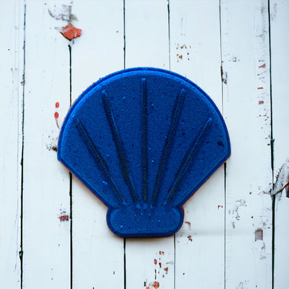 Shell Bath Bomb - Blue - Calla Lily Cosmetics + CL kids