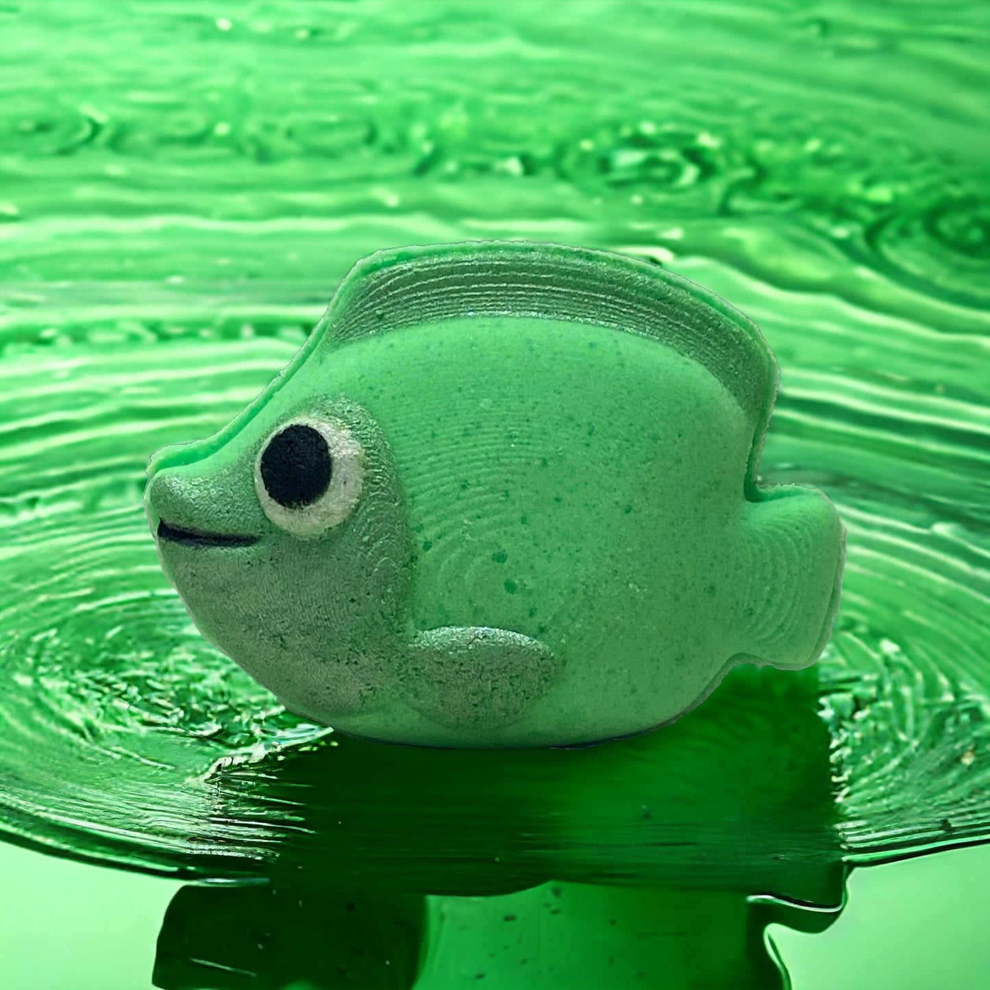 Fish Bath Bomb - Green - Calla Lily Cosmetics + CL kids