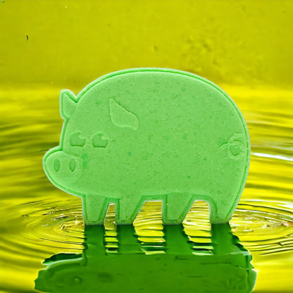 Piggy Bath Bomb - Green - Calla Lily Cosmetics + CL kids