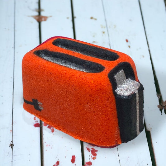 Toaster Bath Bomb - Red Orange - Calla Lily Cosmetics + CL kids