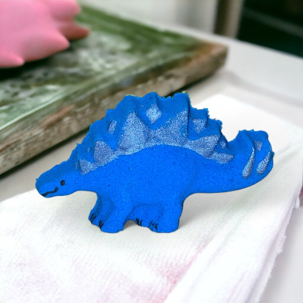 Stegosaurus Bath Bomb - Blue - Calla Lily Cosmetics + CL kids