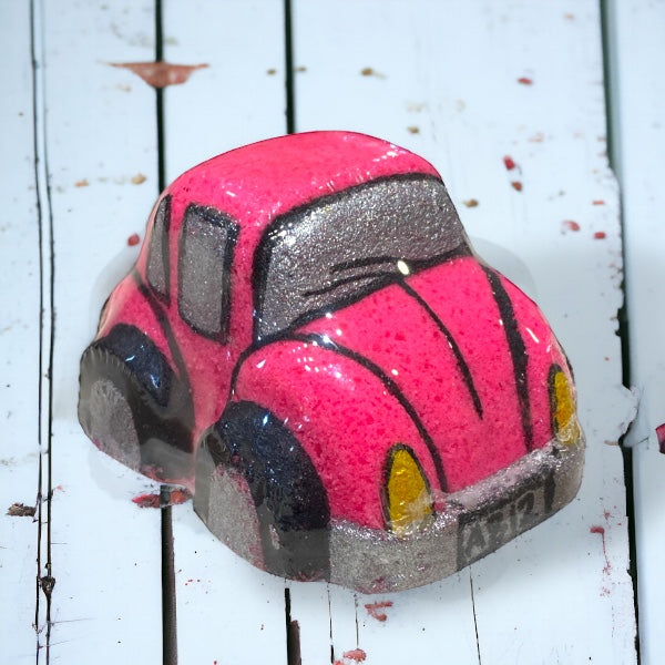 Volkswagen Bug Car Bath Bomb - Pink - Calla Lily Cosmetics + CL kids