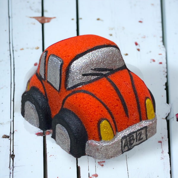 Volkswagen Bug Car Bath Bomb - Red Orange