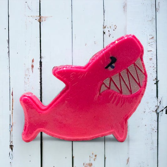 Shark Bath Bomb - Pink - Calla Lily Cosmetics + CL kids