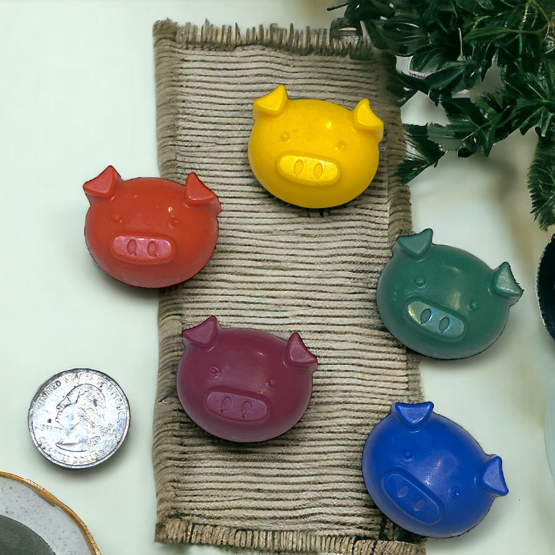 Piggy Bath Crayon Soaps - Calla Lily Cosmetics + CL kids