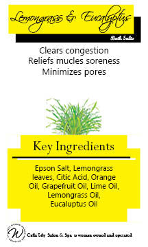 Lemongrass Eucalyptus Bath Salts