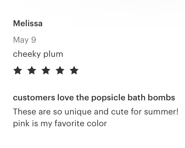 Popsicle Bath Bomb - Teal - Calla Lily Cosmetics + CL kids