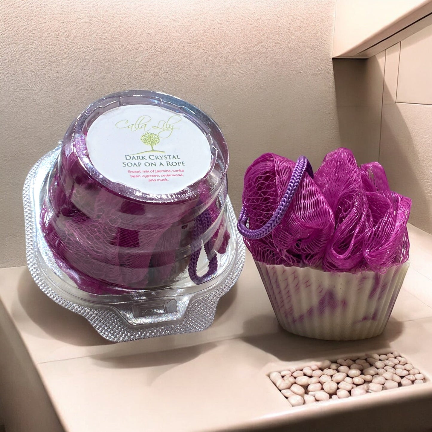 Oatmeal Soap A Rope with A Twist - Dark Crystal