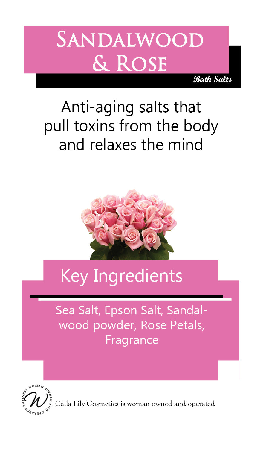 Sandalwood Rose Bath Salts