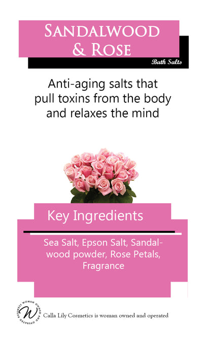 Sandalwood Rose Bath Salts